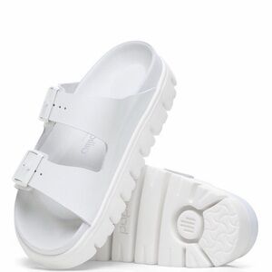 Birkenstock Arizona Chunky Exquisite - All White - Size EU 39 / US Women's 8-8.5
